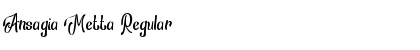 Download Ansagia Metta Regular Font Title Preview