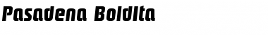 Download Pasadena-BoldIta Regular Font Title Preview