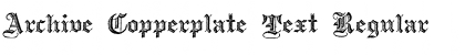 Download Archive Copperplate Text Regular Font Title Preview
