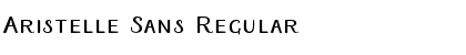 Download Aristelle Sans Regular Font Title Preview
