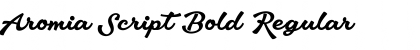 Download Aromia Script Bold Regular Font