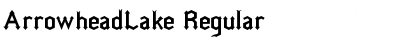 Download ArrowheadLake Regular Font Title Preview