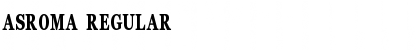 Download ASRoma Regular Font Title Preview