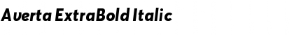 Download Averta ExtraBold Italic Font