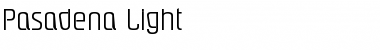 Download Pasadena-Light Regular Font Title Preview