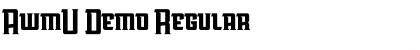 Download AwmU Demo Regular Font Title Preview