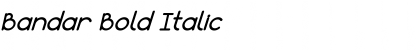 Download Bandar Bold Italic Font Title Preview