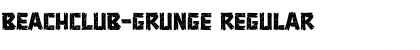 Download BEACHCLUB-Grunge Regular Font Title Preview
