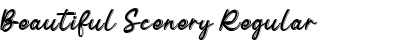 Download Beautiful Scenery Regular Font Title Preview