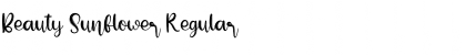 Download Beauty Sunflower Regular Font Title Preview
