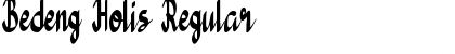 Download Bedeng Holis Regular Font Title Preview