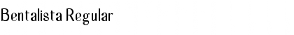 Download Bentalista Regular Font Title Preview