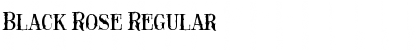 Download Black Rose Regular Font Title Preview