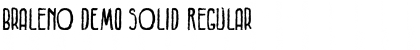 Download Braleno DEMO Solid Regular Font Title Preview