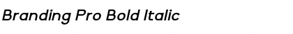 Download Branding Pro Bold Italic Font Title Preview