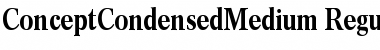 Download ConceptCondensedMedium Regular Font Title Preview