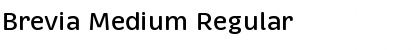 Download Brevia Medium Regular Font Title Preview