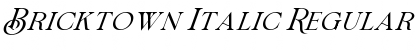 Download Bricktown Italic Regular Font Title Preview