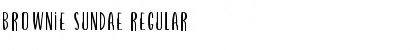 Download Brownie Sundae Regular Font Title Preview