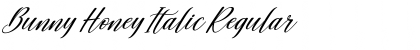 Download Bunny Honey Italic Regular Font Title Preview