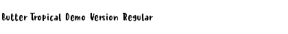 Download Butter Tropical Demo Version Regular Font Title Preview