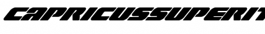 Download Capricus Super-Italic Italic Font Title Preview