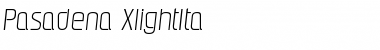 Download Pasadena-XlightIta Regular Font Title Preview