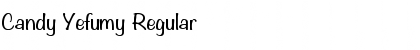 Download Candy Yefumy Regular Font Title Preview