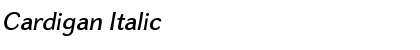 Download Cardigan Italic Font Title Preview