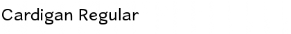 Download Cardigan Regular Font Title Preview