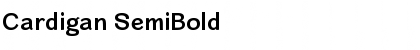 Download Cardigan SemiBold Font Title Preview