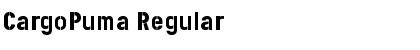 Download CargoPuma Regular Font Title Preview
