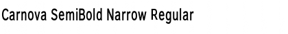 Download Carnova SemiBold Narrow Regular Font