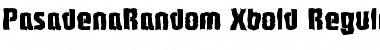 Download PasadenaRandom-Xbold Regular Font Title Preview