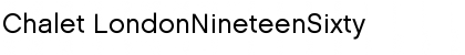 Download Chalet LondonNineteenSixty Font Title Preview