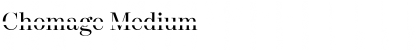 Download Chomage Medium Font Title Preview
