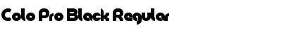 Download Colo Pro Black Regular Font Title Preview