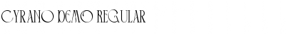 Download Cyrano DEMO Regular Font Title Preview