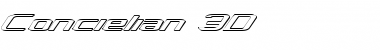 Download Concielian 3D 3D Font Title Preview