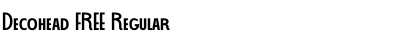 Download Decohead FREE Regular Font Title Preview