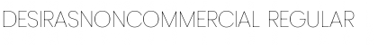 Download DesirasNonCommercial Regular Font Title Preview
