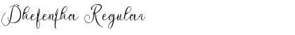 Download Dhefentha Regular Font Title Preview