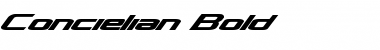 Download Concielian Bold Bold Font Title Preview