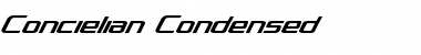 Download Concielian Condensed Condensed Font Title Preview