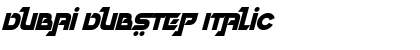 Download Dubai Dubstep Italic Font Title Preview