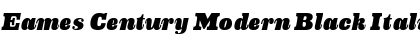 Download Eames Century Modern Black Italic Font