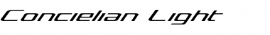 Download Concielian Light Light Font Title Preview