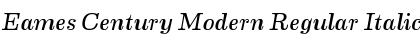 Download Eames Century Modern Regular Italic Font
