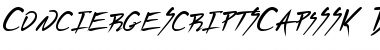Download ConciergeScriptSCapsSSK Bold Font Title Preview