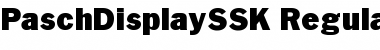Download PaschDisplaySSK Regular Font Title Preview